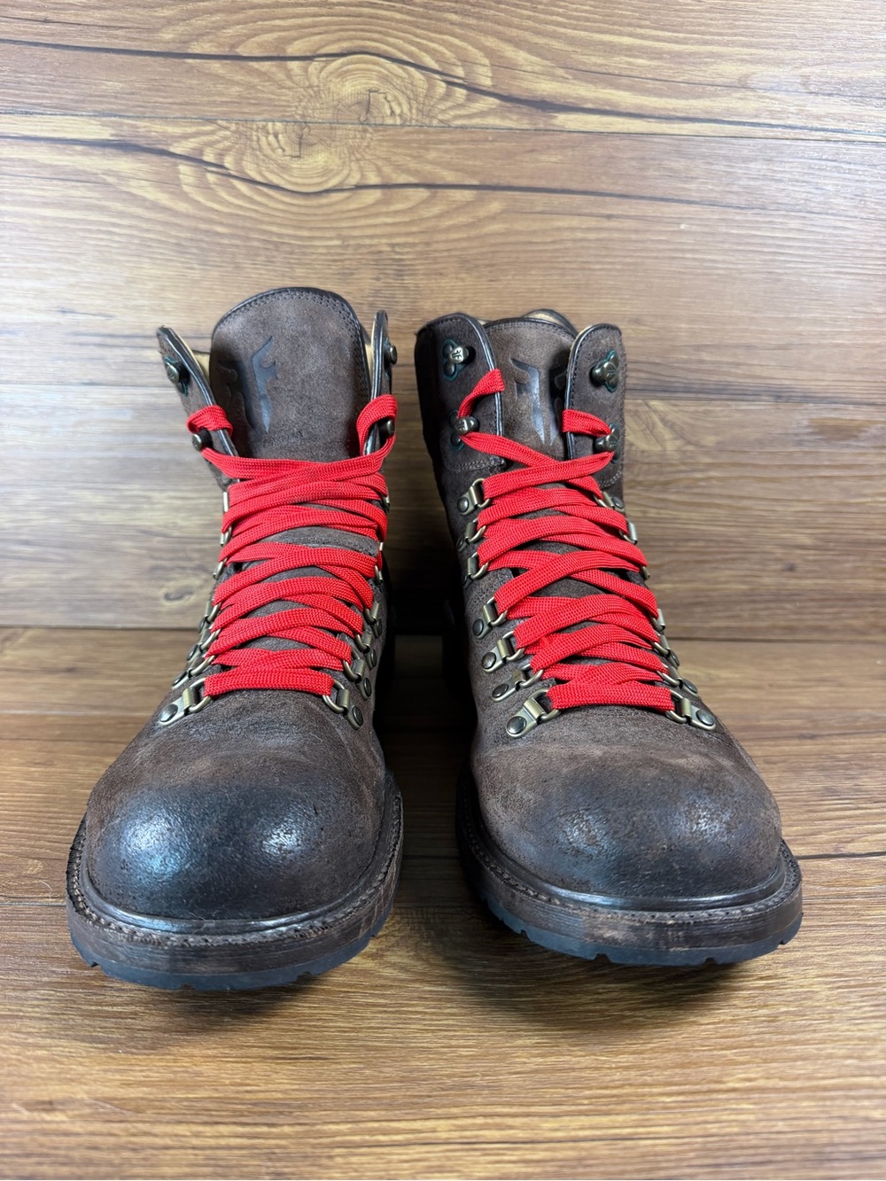 Frye Rogan Alpine Hiker Leather Boots Mens Size 11.5 Lace Up Shoes - Picture 4 of 11